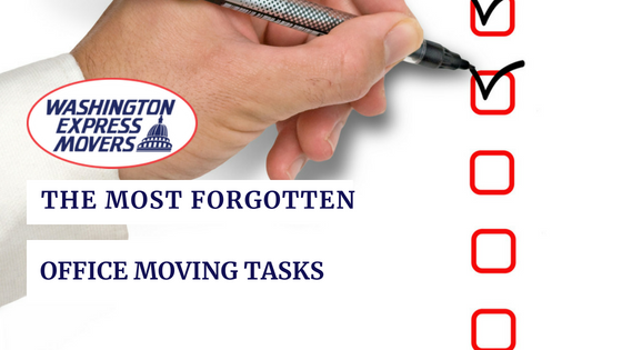 The Most Forgotten Office Moving Tasks  